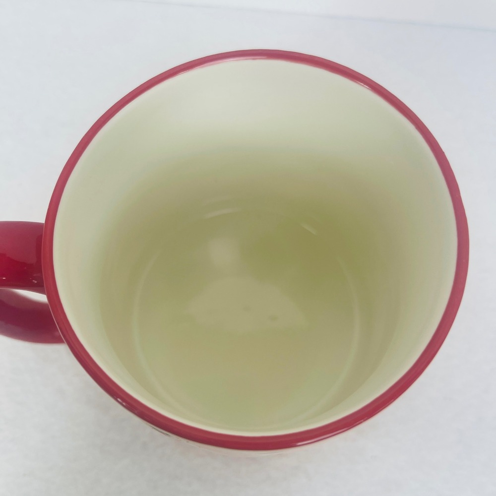 10 Strawberry Street Coffee Mug Pink Christmas Dogs Holiday Sweater Ceramic Exc - Picture 4 of 10